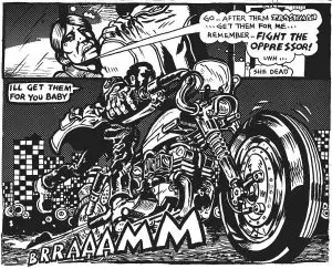 Village Voice article by R.C. Baker about four artists—George Herriman, Spain Rodriguez, Rosalyn Drexler, and Kirk Hayes—whose work stood out in 2017