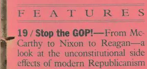Archive article about the roots of Republican anti-democracy tendencies.