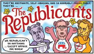 Ward Sutton cartoon on the Don't Care Bears Republican'ts 1