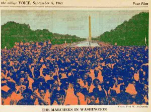 From the Village Voice Archive: Marlene Nadle writes about the 1963 March On Washington.