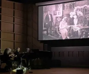 Village Voice article about contemporary music written to accompany an 1924 silent film, "City Without Jews."