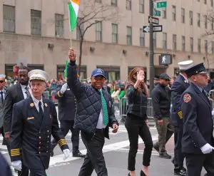 Picture of Mayor Eric Adams in a Village Voice article about primary challengers in New York City.