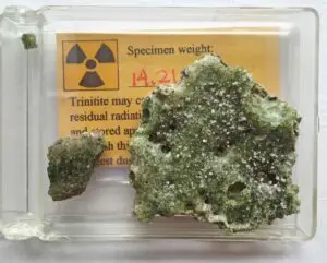 A picture of Trinitite used to illustrate an article on the 75th anniversary of "1984."