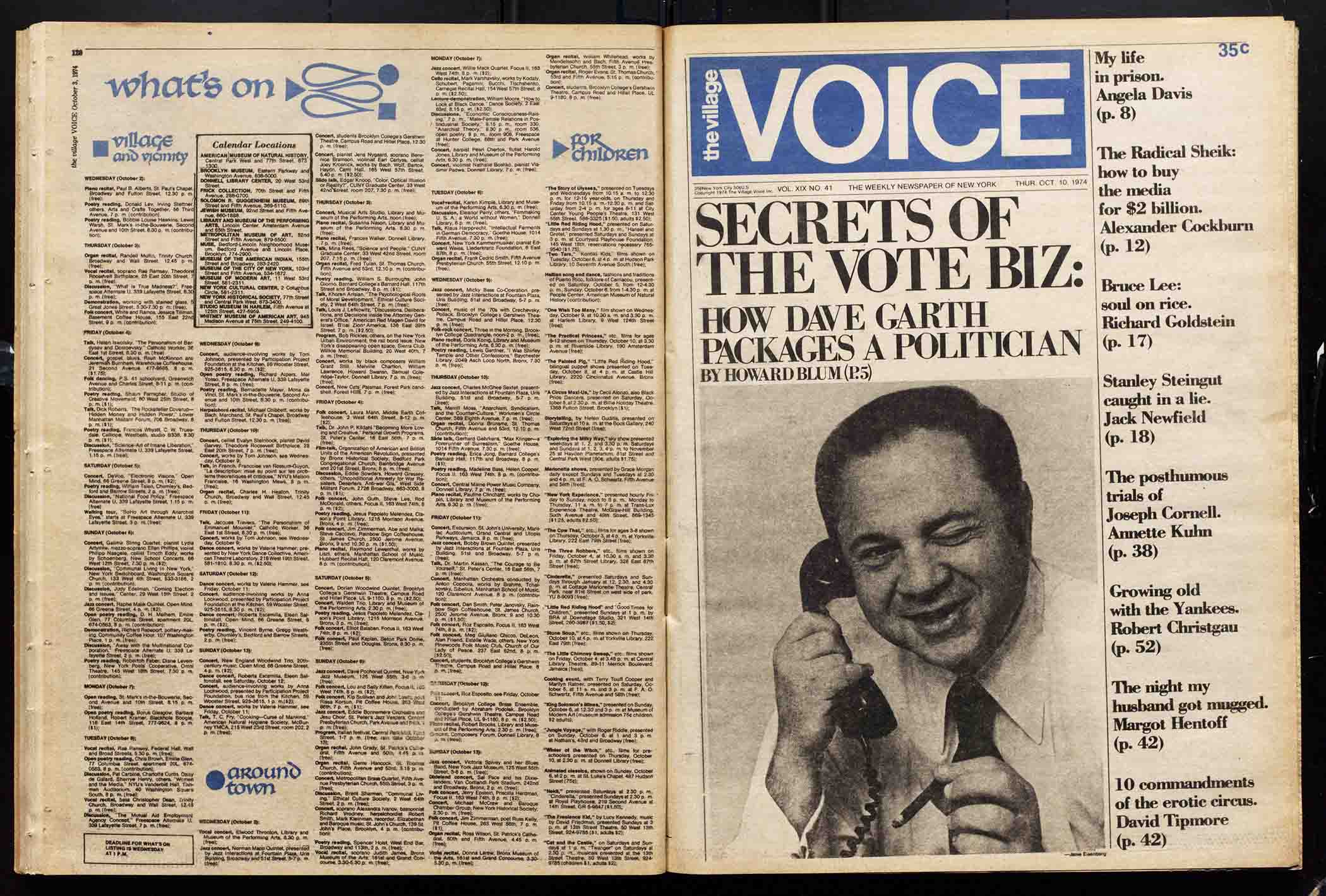 Village Voice article about the graphic designer Milton Glaser's 1970s tenure as the Voice's Art Director.