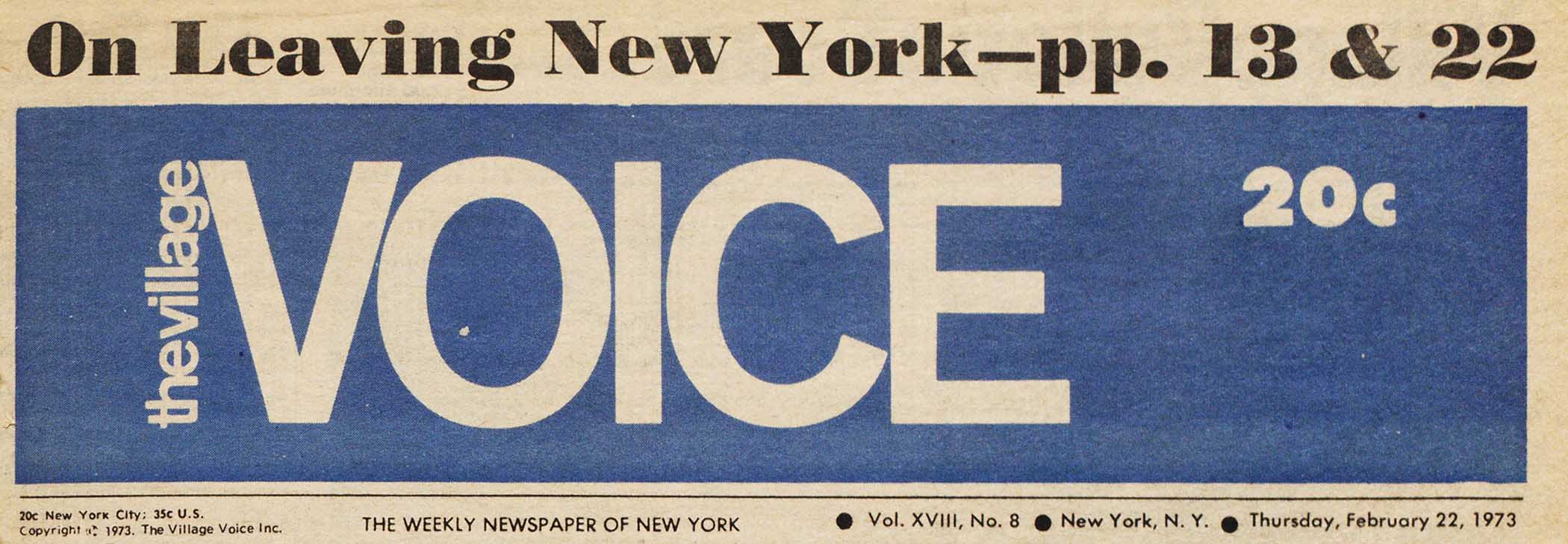 Article about restarting the Village Voice in 2021.