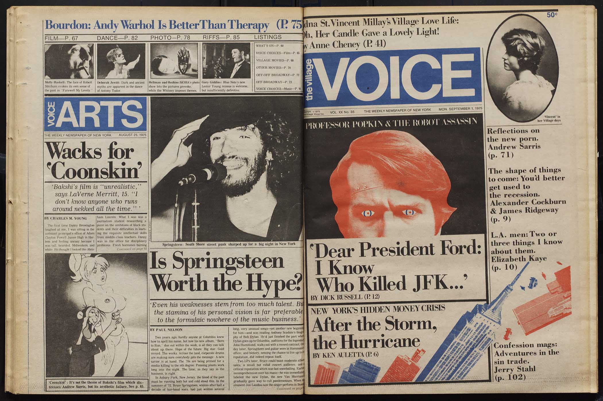 Village Voice article about the graphic designer Milton Glaser's 1970s tenure as the Voice's Art Director.