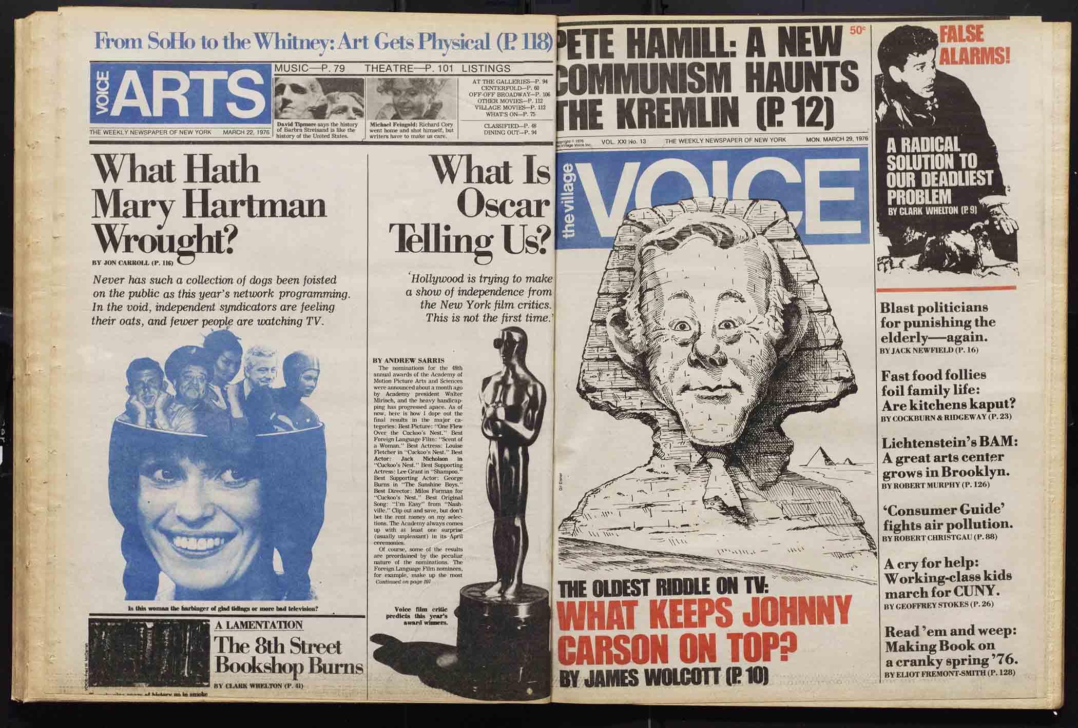 Village Voice article about the graphic designer Milton Glaser's 1970s tenure as the Voice's Art Director.