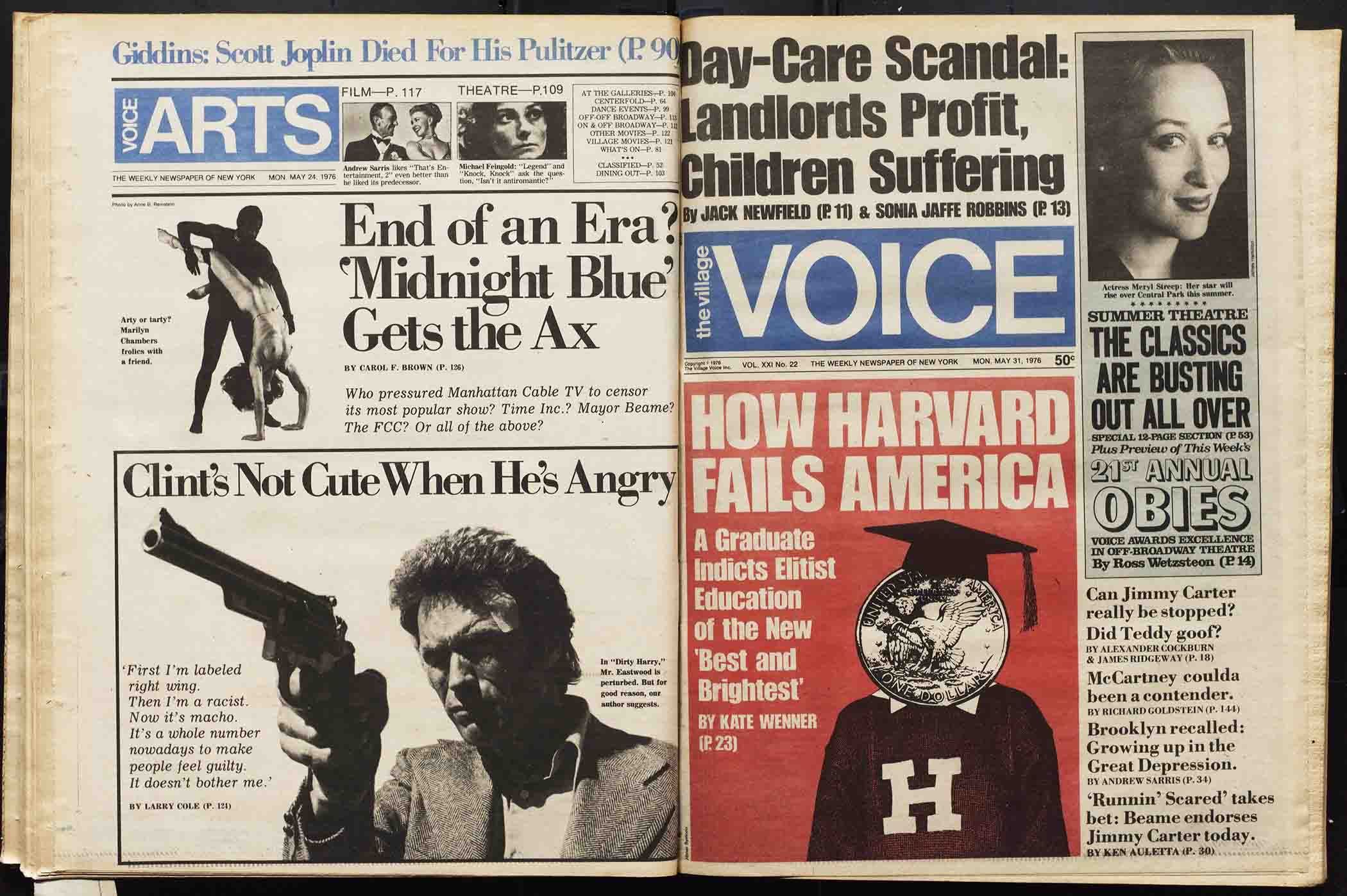 Village Voice article about the graphic designer Milton Glaser's 1970s tenure as the Voice's Art Director.