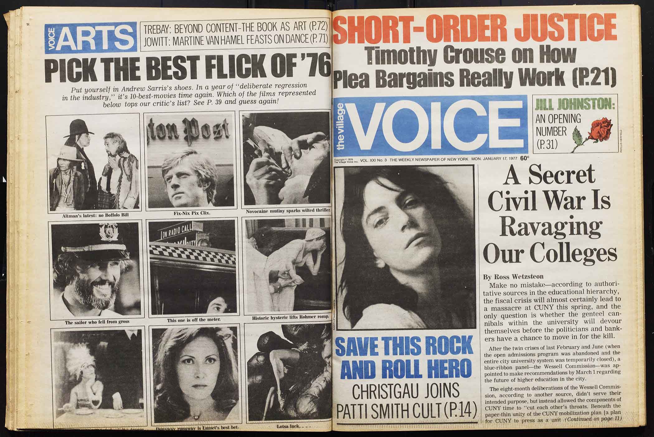 Village Voice article about the graphic designer Milton Glaser's 1970s tenure as the Voice's Art Director.