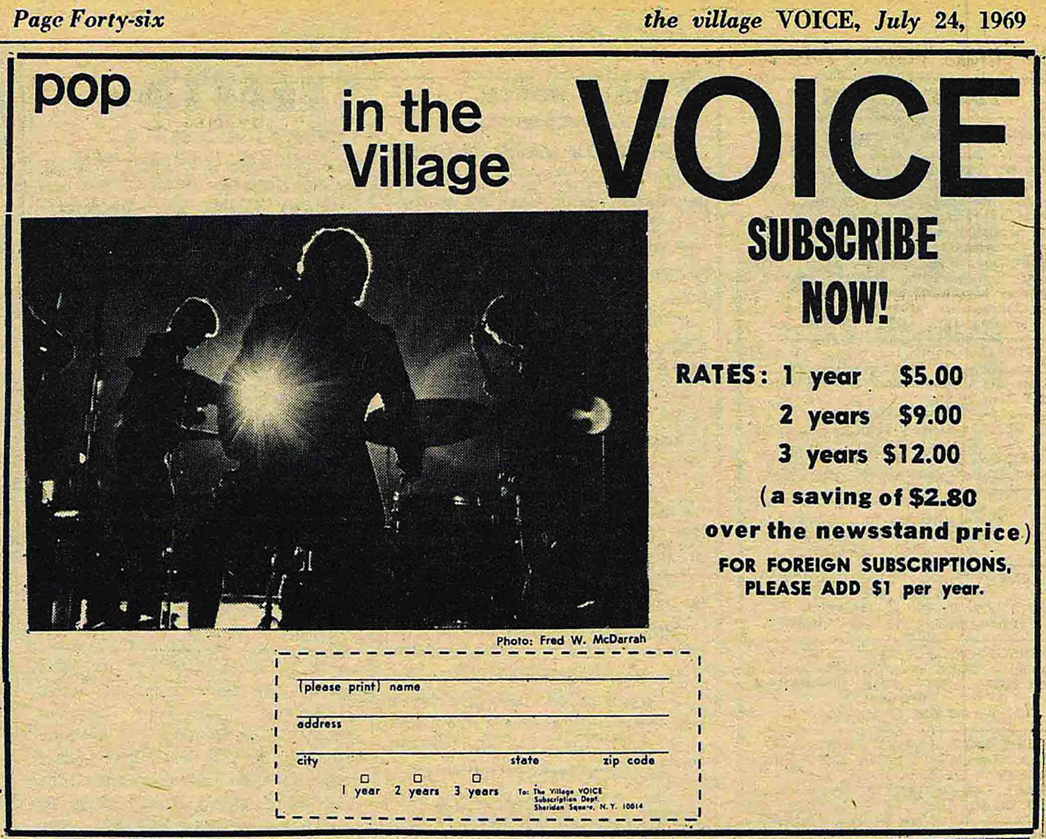 Article from the Village Voice Archive about the 1969 moon landing celebration in Central Park.