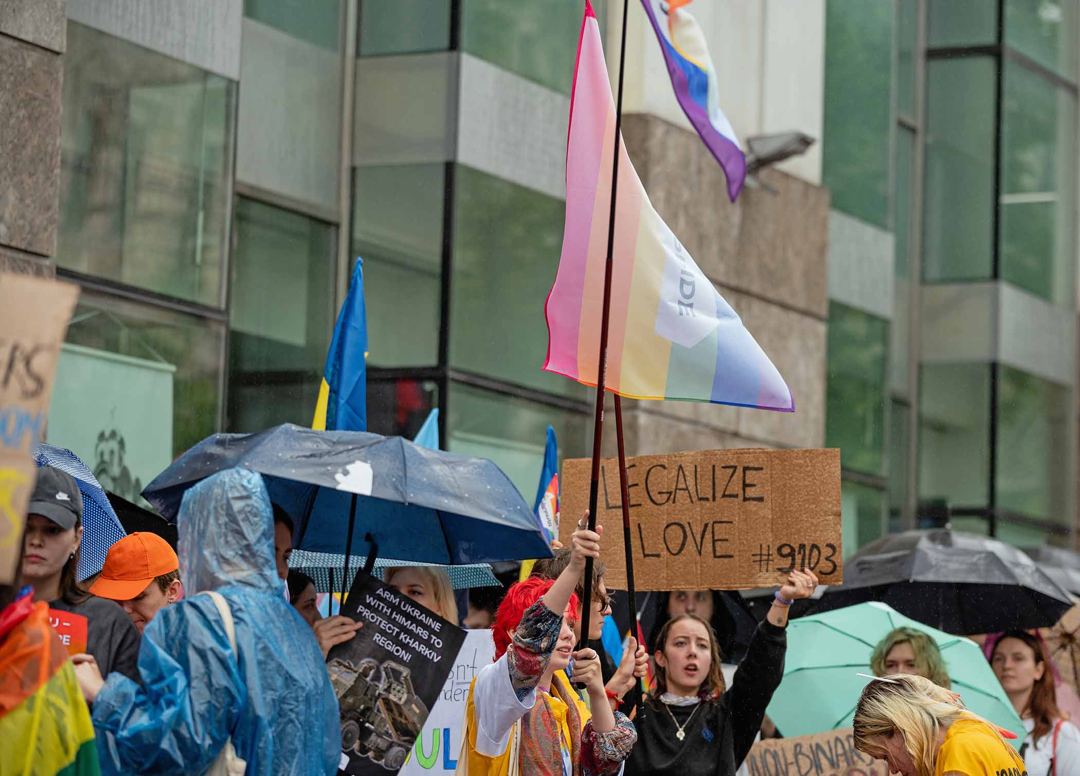 Pride march in Kyiv, Ukraine, 2024.