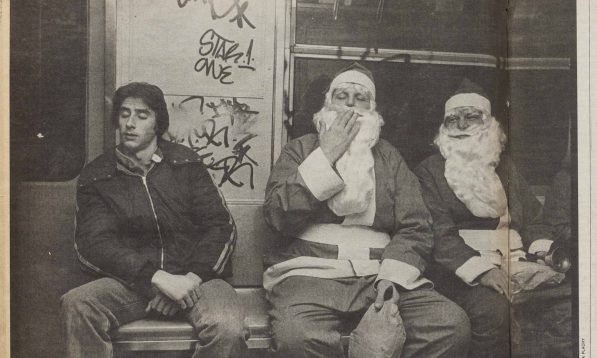 The always intrepid Sylvia Plachy captured a classic NYC yuletide tableau in this centerspread photo.