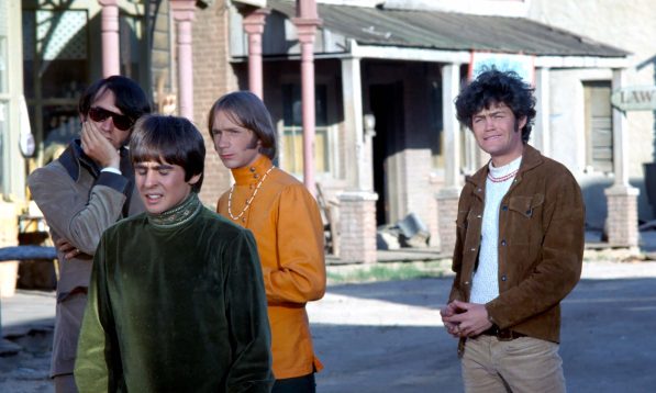 Last Monkee standing: Micky Dolenz — seen here on the far right during the filming of “Head.” in 1968, with bandmates, from left to right, Michael Nesmith, Davy Jones, and Peter Tork — is still touring at age 80.