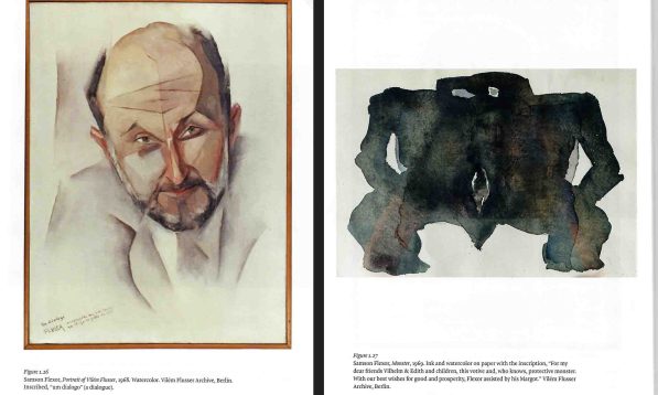 “They remain terrifying and beautiful, like death and the human condition”:  Samson Flexor’s 1968 “Portrait of Vilém Flusser” and “Monster” (1969); pages 39 and 40 of “The Society of the Screen.”