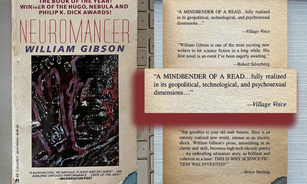 The blurb that launched a hunt through the Village Voice archives.